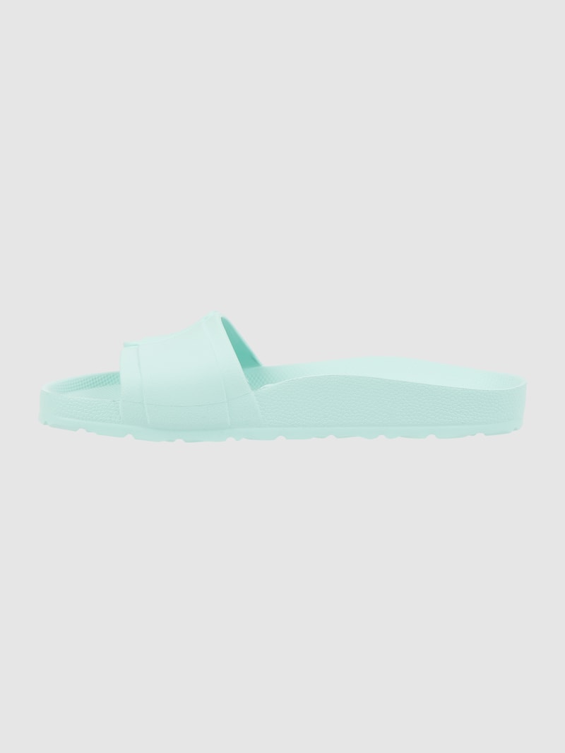 Slides aus Gummi Modell 'Reiko' in aqua blau