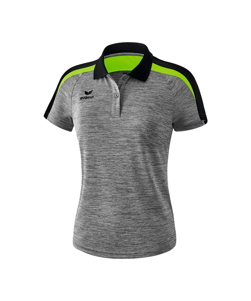 Erima Liga 2.0 Poloshirt Damen Grau Schwarz Grün