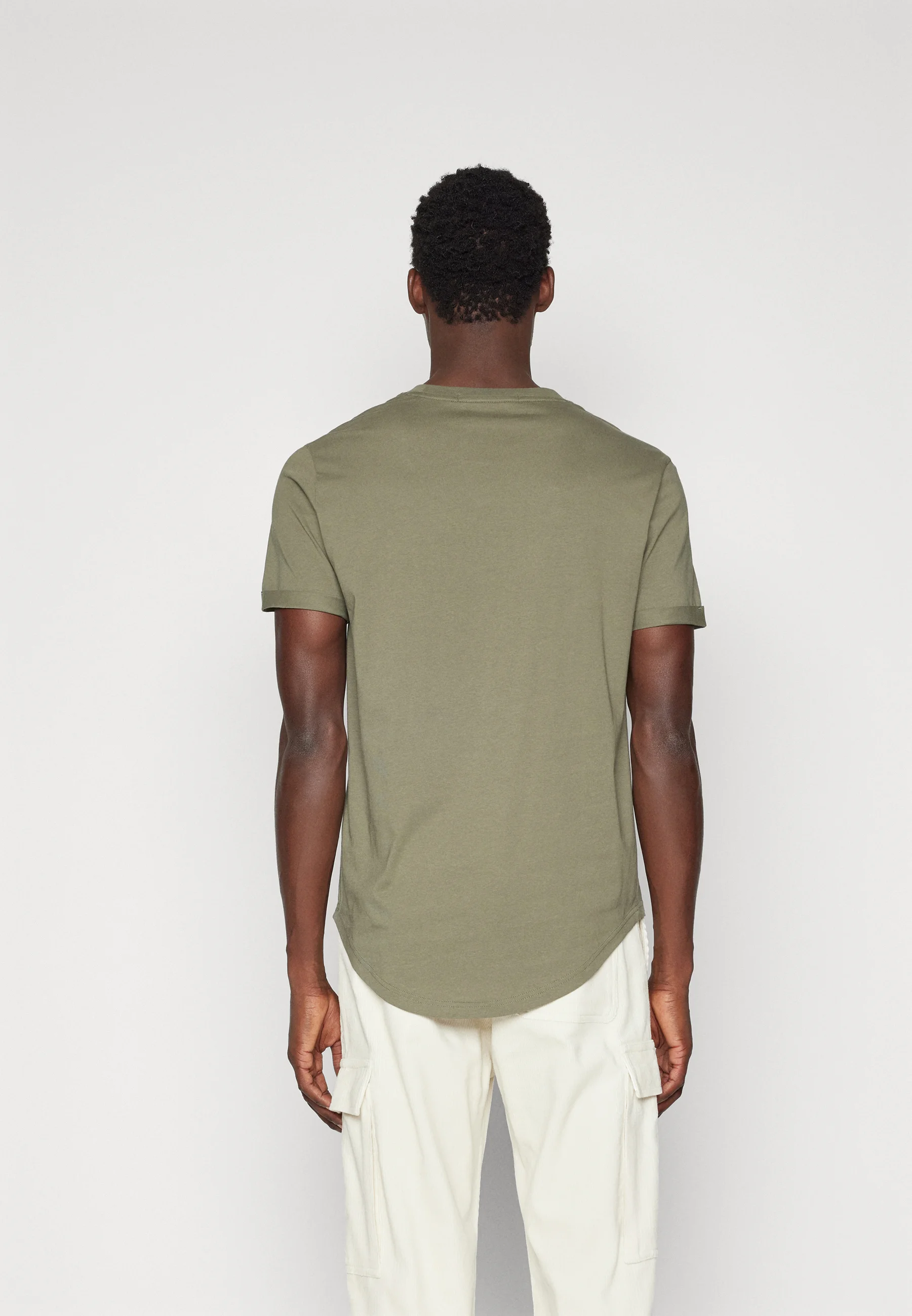 Calvin Klein Jeans BADGE TURN UP SLEEVE - Camiseta básica