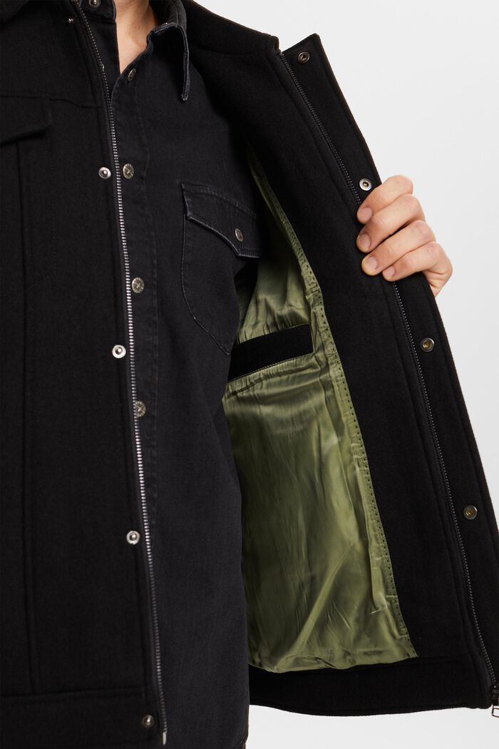 Truckerjacke aus Wolle