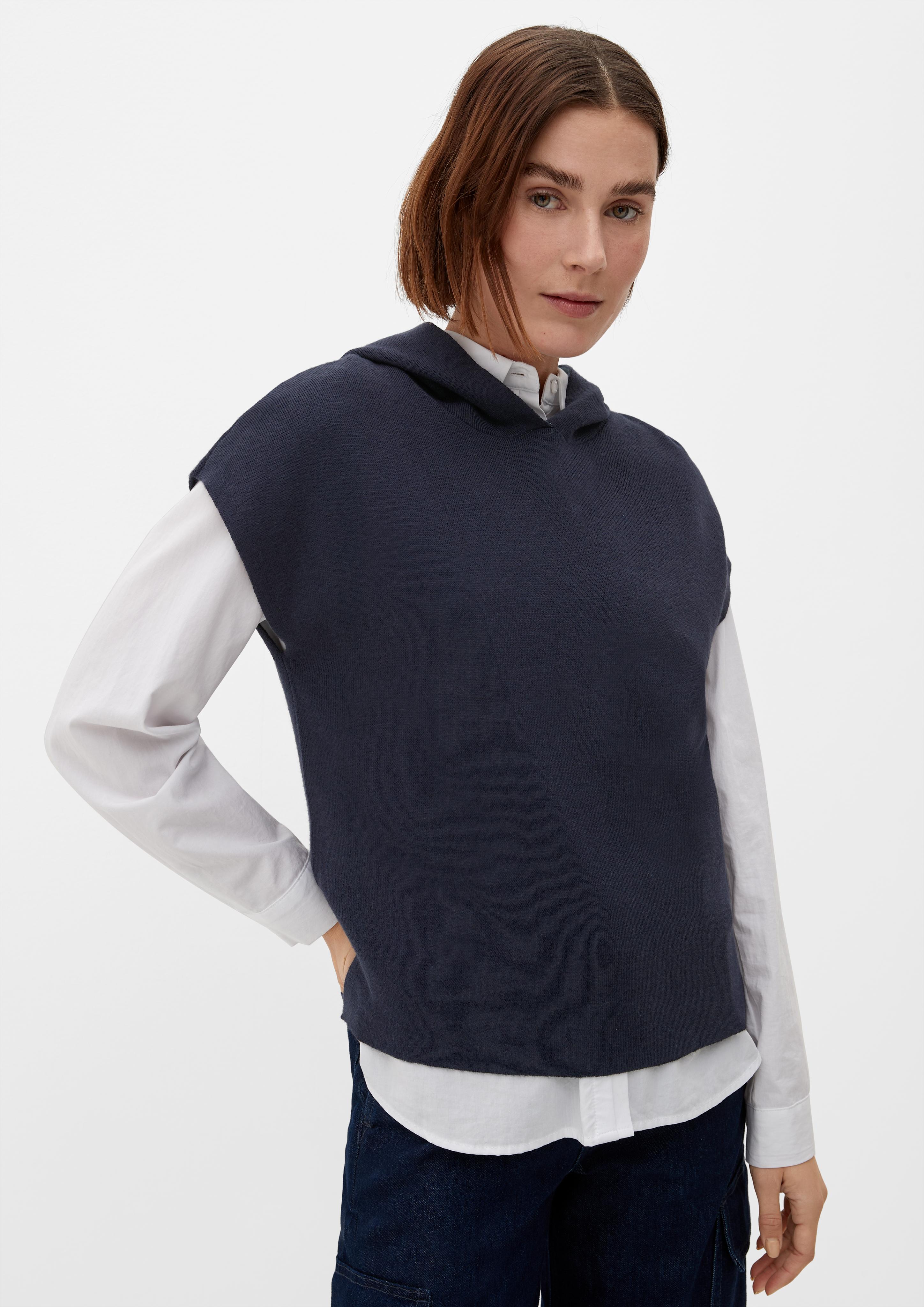 Ärmelloser Strickpullover  2126964-59X5
