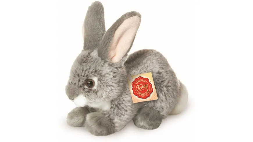 Teddy-Hermann - Hase sitzend grau,18 cm