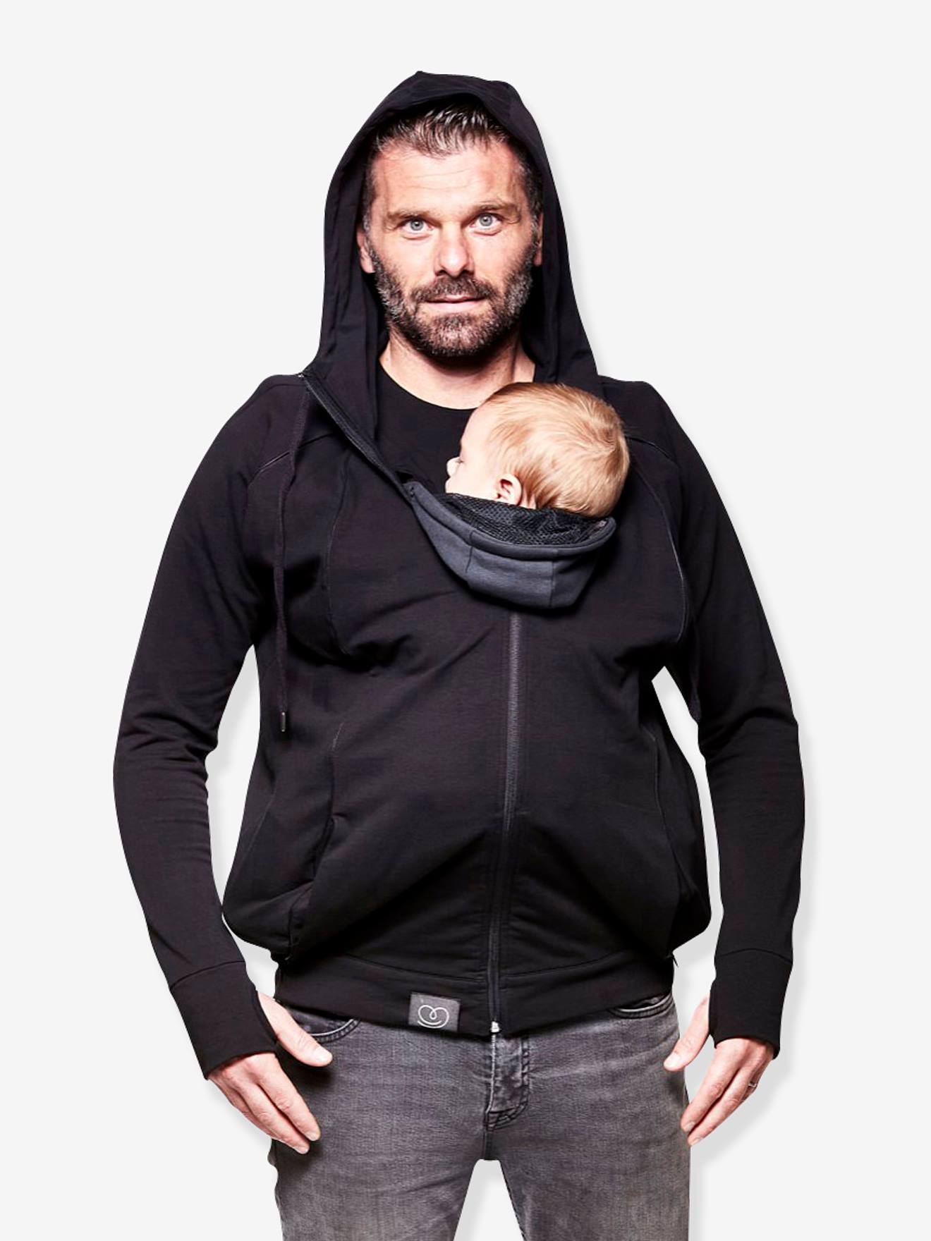 Eltern Trage-Sweatjacke LOVE RADIUS by JPMBB - schwarz