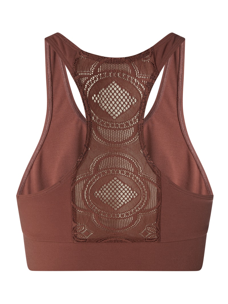 Bustier aus Modalmischung in dunkelbraun