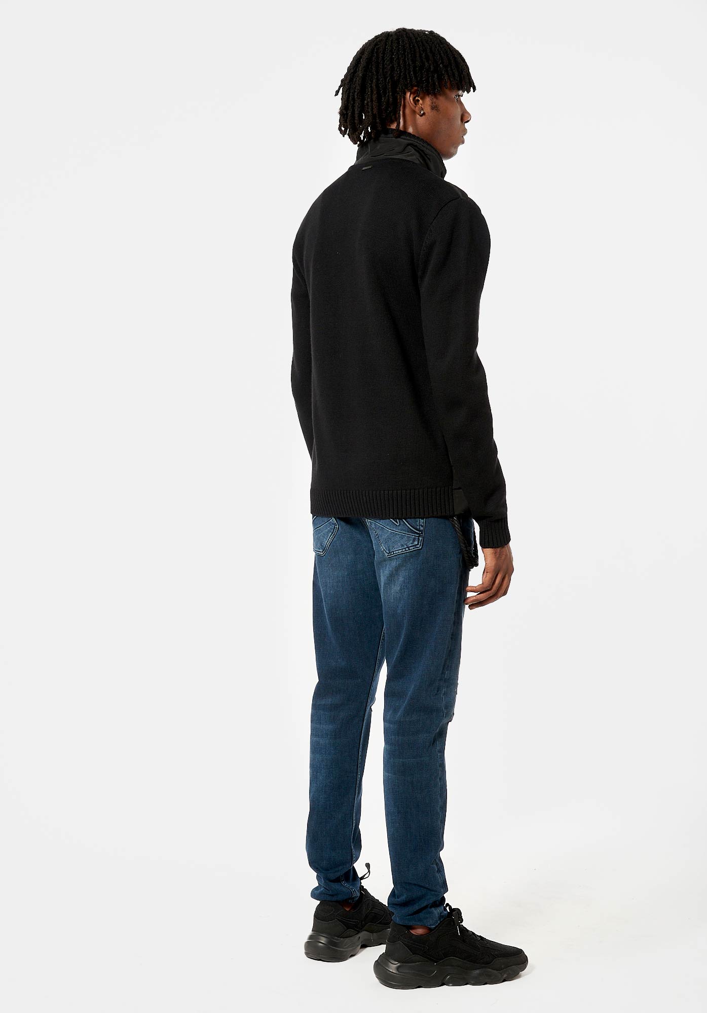 ADAM   Gilet noir zippé Homme