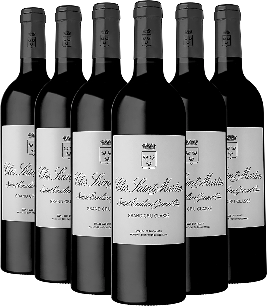 Clos Saint-Martin 6 Flaschen Clos Saint-Martin Grand Cru Classé 2022 in Holzkiste