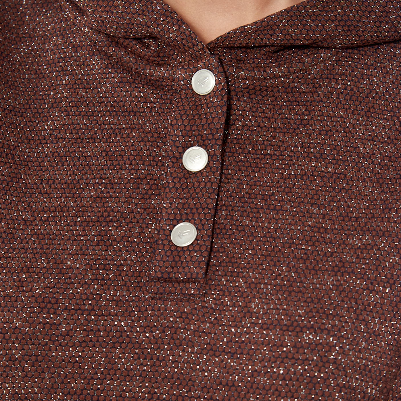 FLEX   Sweat pailleté marron Femme