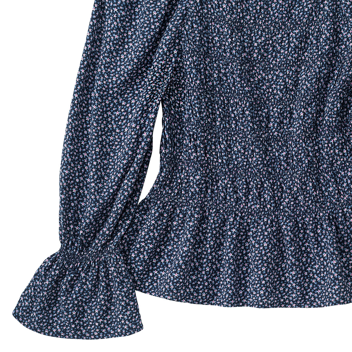 Mädchen Bluse mit Bümchen-Allover