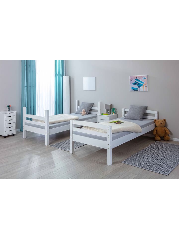 ebuy24 Etagenbett Ancki Weiß 210 x 102 cm günstig kaufen onesize