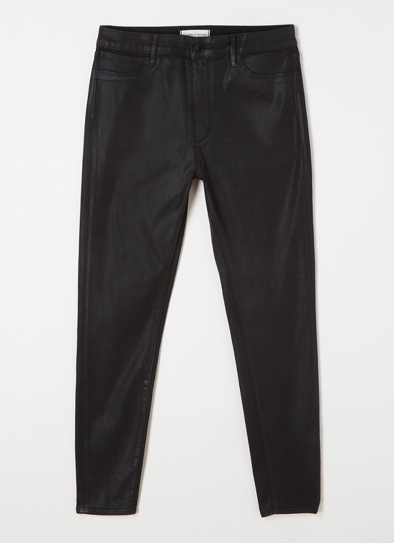 Articles Of Society Hilary High-Waist-Skinny-Fit-Cropped-Hose aus Kunstleder