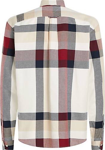 TOMMY HILFIGER Herren Hemd PLACED GLOBAL STP CHK SHIRT