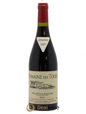 IGP Pays du Vaucluse (Vin de Pays du Vaucluse) Domaine des Tours Merlot E.Reynaud  2007 - Lot de 1 Bouteille