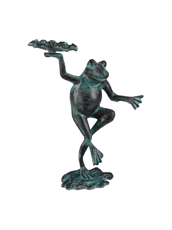 relaxdays Gartenfigur Frosch in Grün günstig kaufen onesize