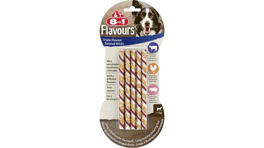 8in1 TRIPLE FLAVOUR twisted sticks 10 Stück