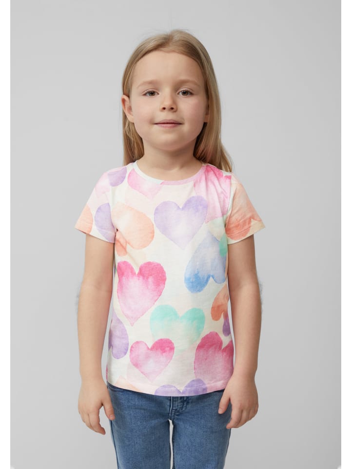 s.Oliver T-Shirt kurzarm in Creme günstig kaufen 92/98
