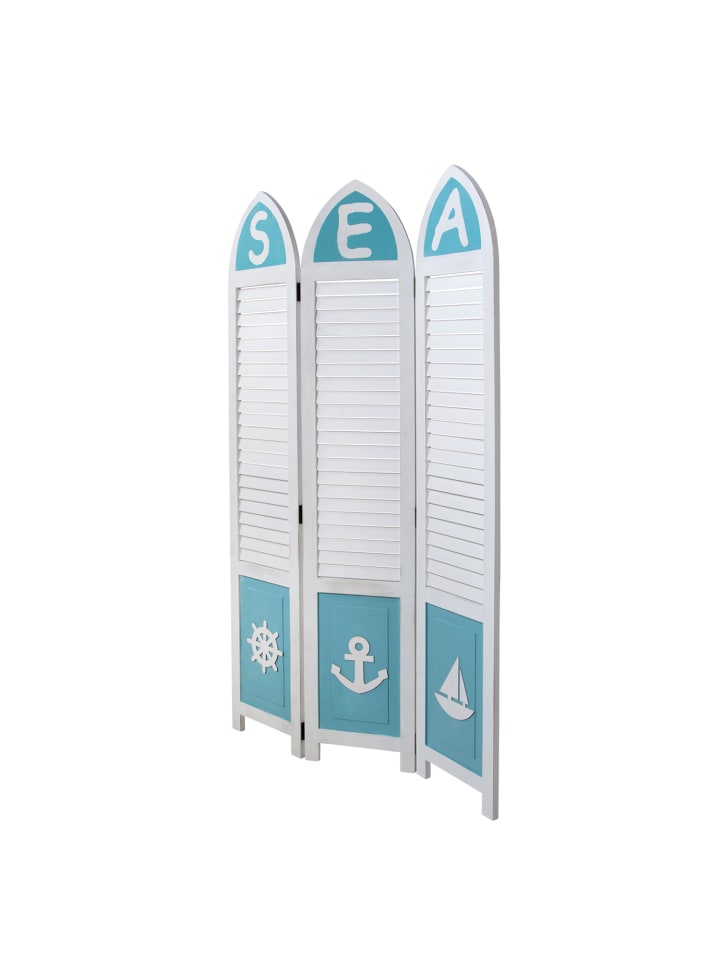Homestyle4u 3-tlg. Paravent in Weiß 93x162 günstig kaufen onesize