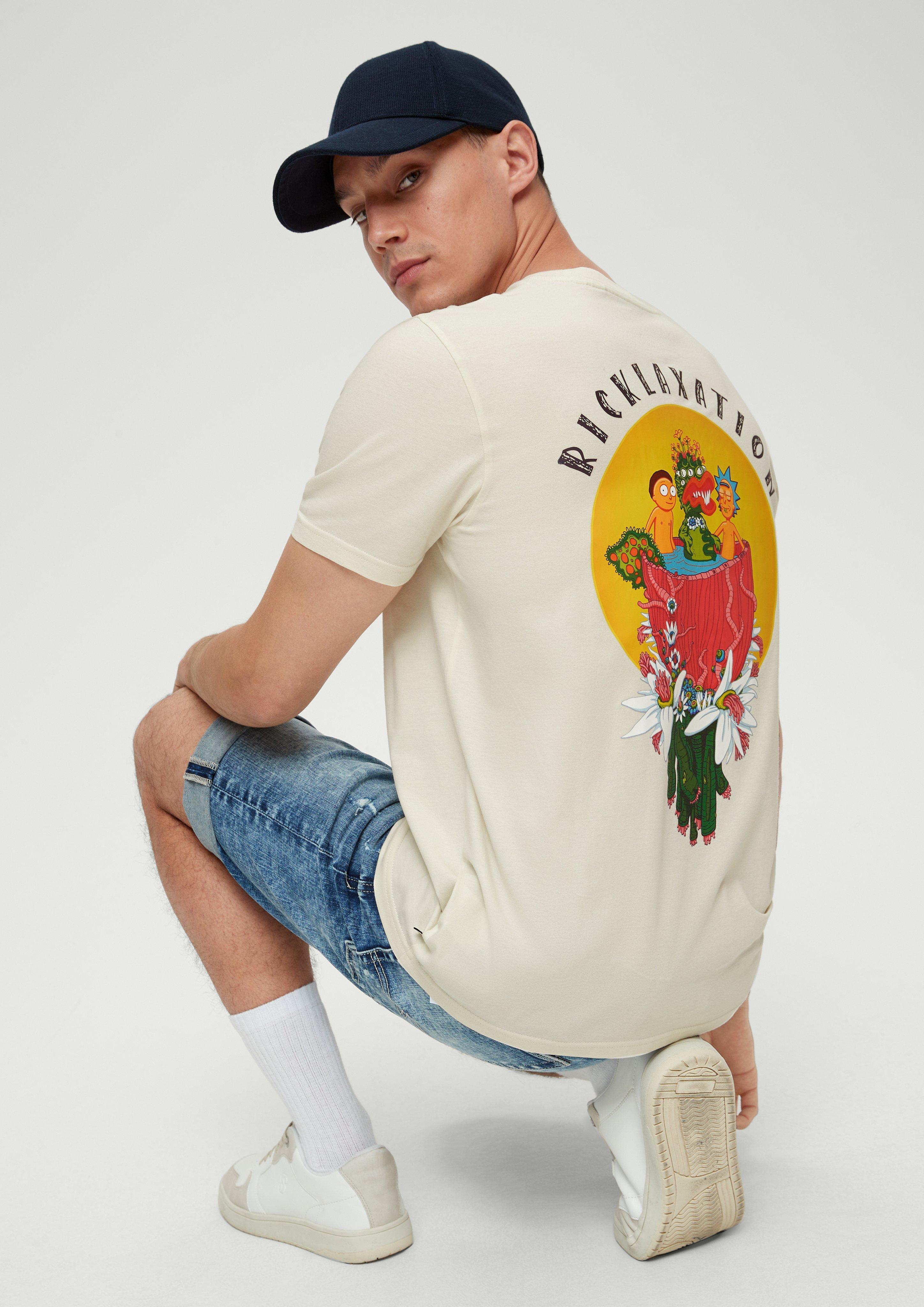 Baumwollshirt mit Grafik-Print  2131634-80D0