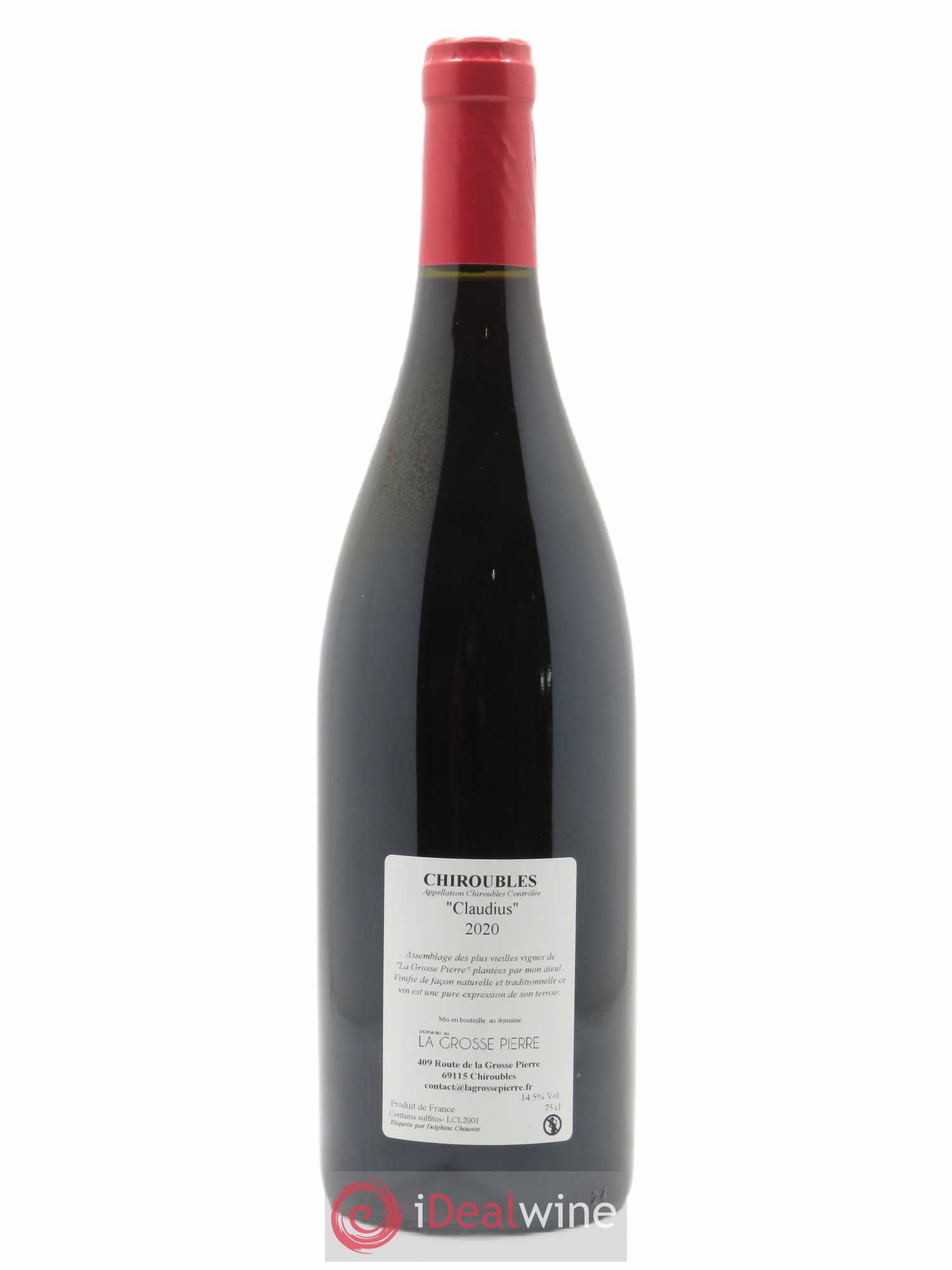 Chiroubles Claudius La Grosse Pierre  2020 - Lot de 1 Bouteille