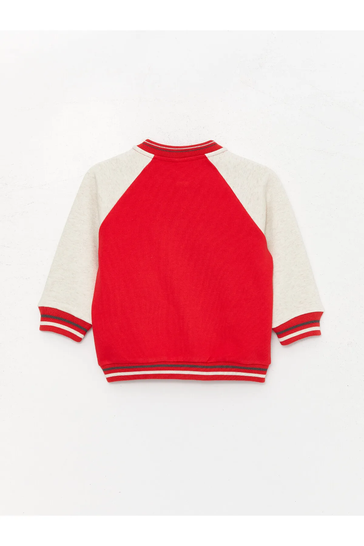 LC Waikiki  2-teiliges Set aus bedrucktem Sweatshirt und Hose für Babys mit Rundhalsausschnitt und langen Ärmeln
