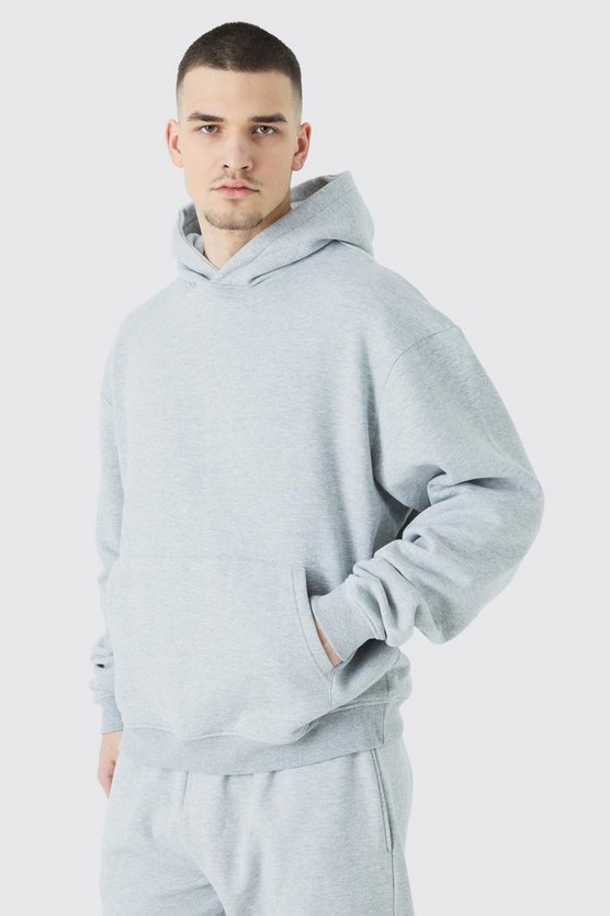 Tall kastiger Oversize Trainingsanzug mit Kapuze