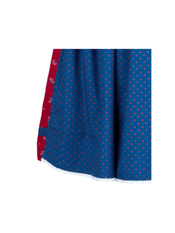 Nübler Kinderdirndl 3-teilig Emilia in Rot-Blau günstig kaufen