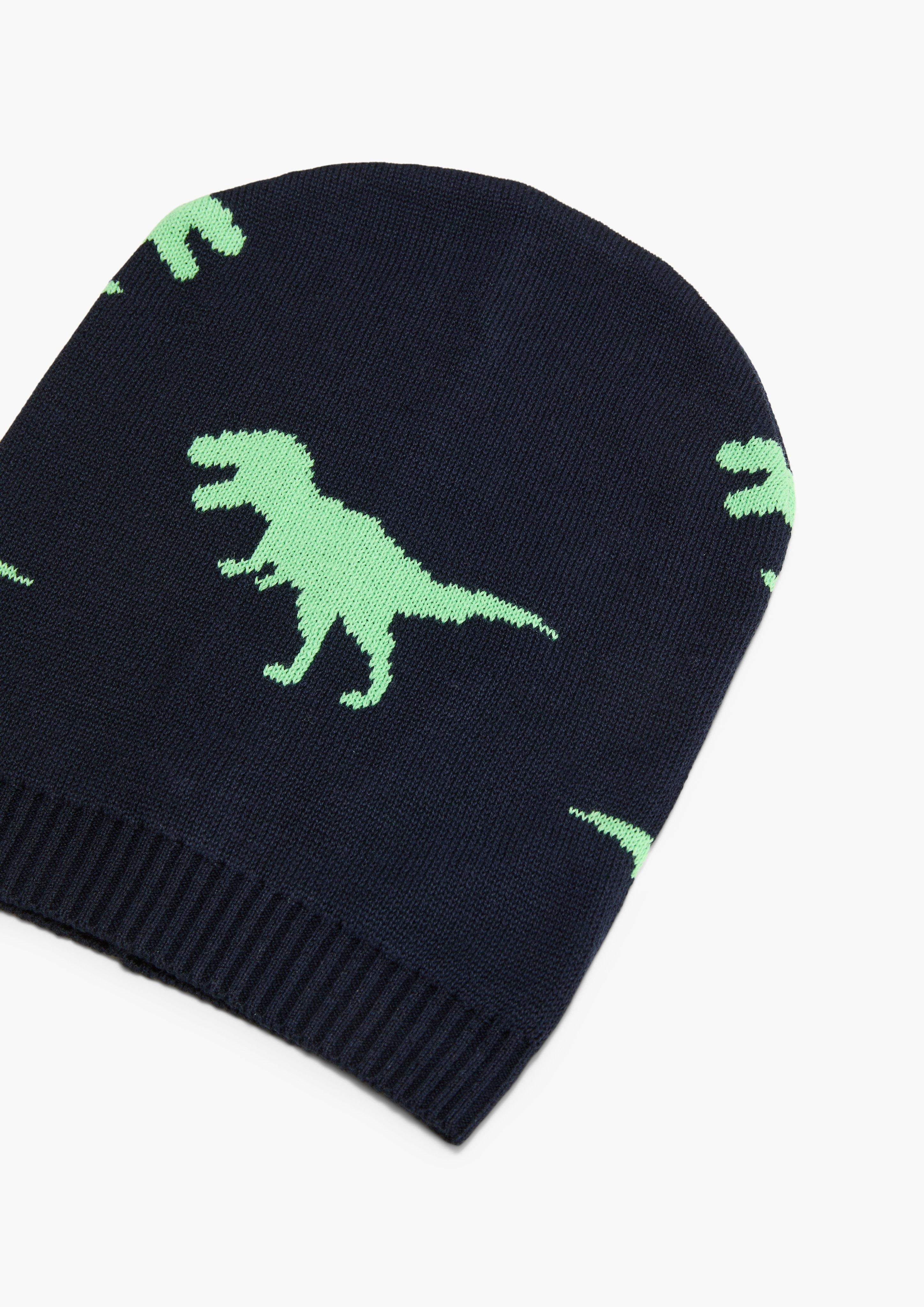 Mütze mit Dino-Strickmuster  2132552-59B0