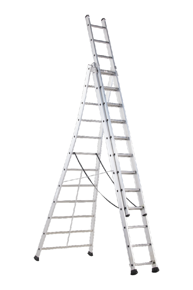 Scară extensibilă Altrex 515312 Kibo în 3 părți, 3 x 12 trepte