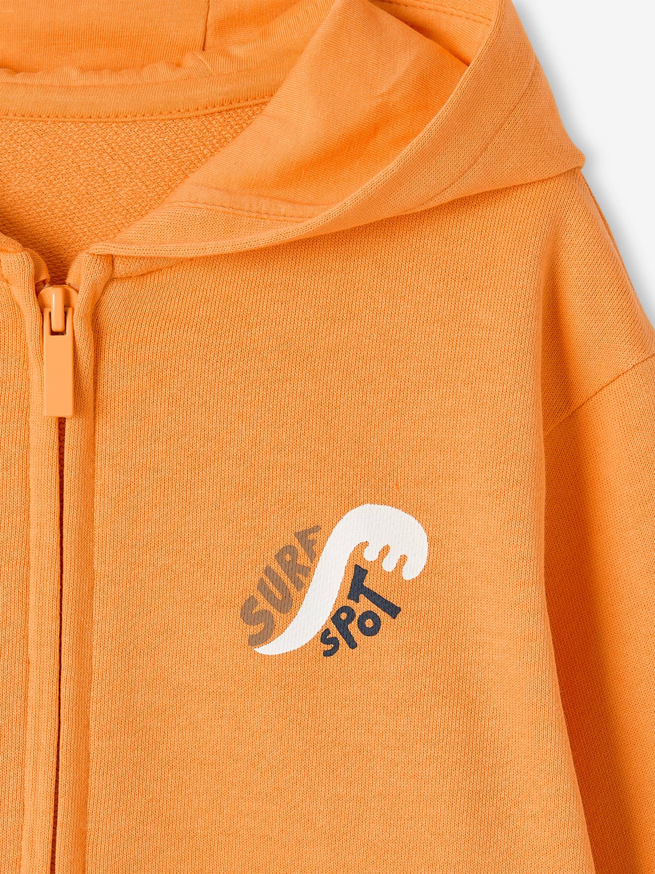 Vertbaudet Jungen Kapuzensweatjacke Oeko-Tex - orange