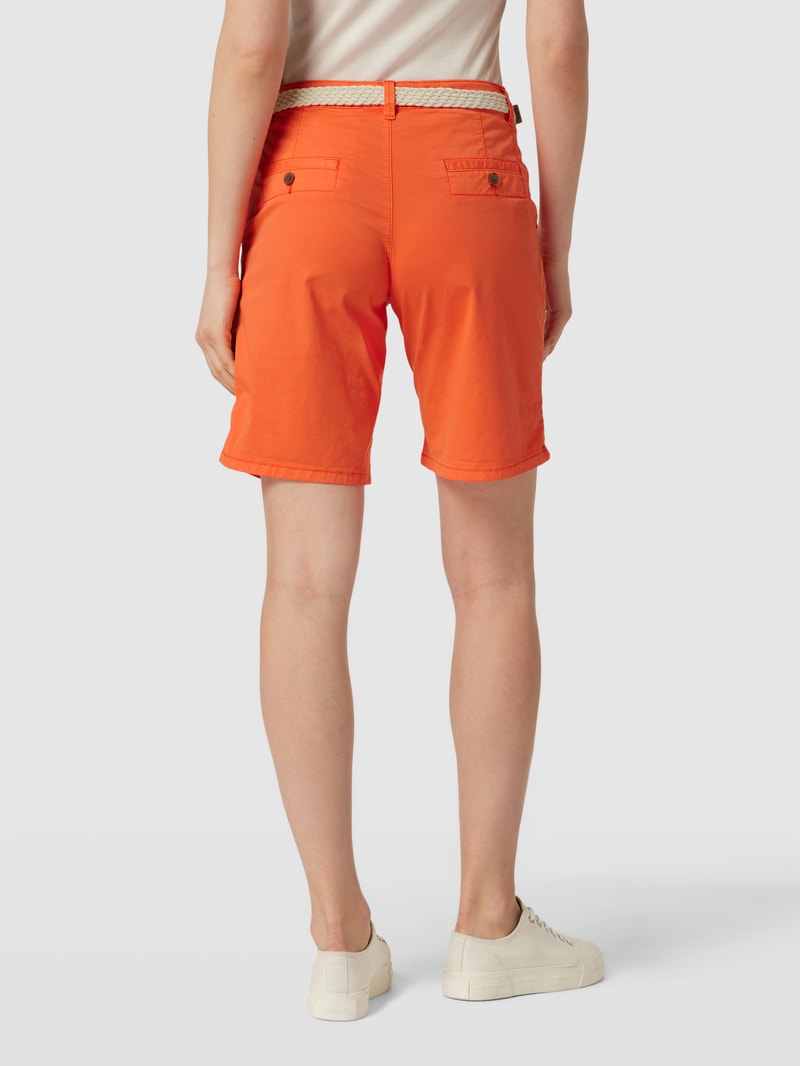 Bermudas mit seitlichen Eingrifftaschen Modell 'CHINO' in orange