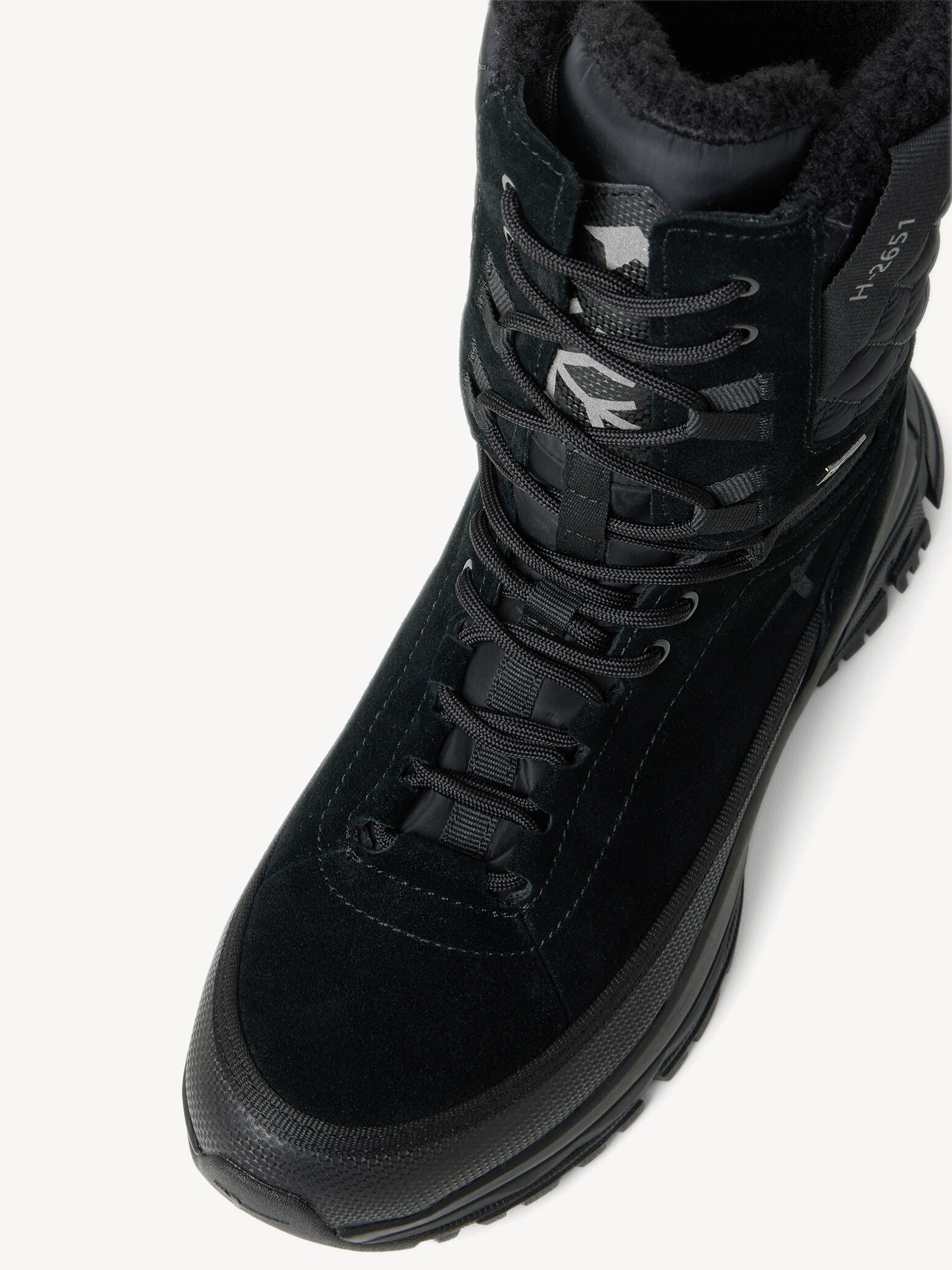 en cuir - noir doublure chaude