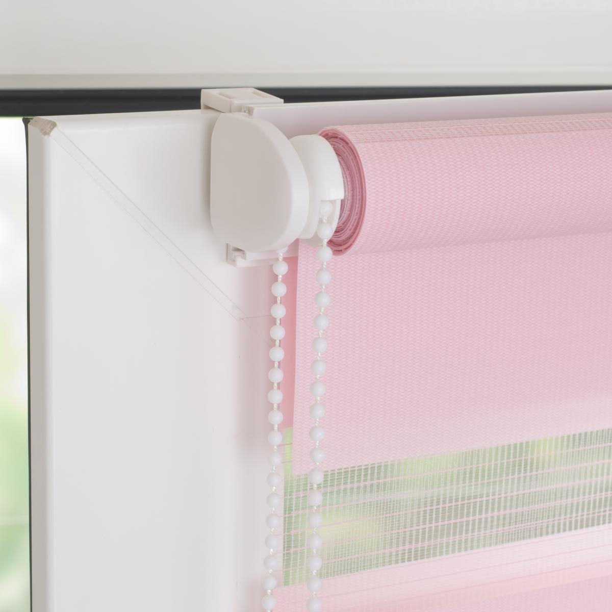 Bella Casa Duo-Rollo mini, Klemmfix Doppelrollo, altrosa, Rollo 70 x 210 cm (B x H)