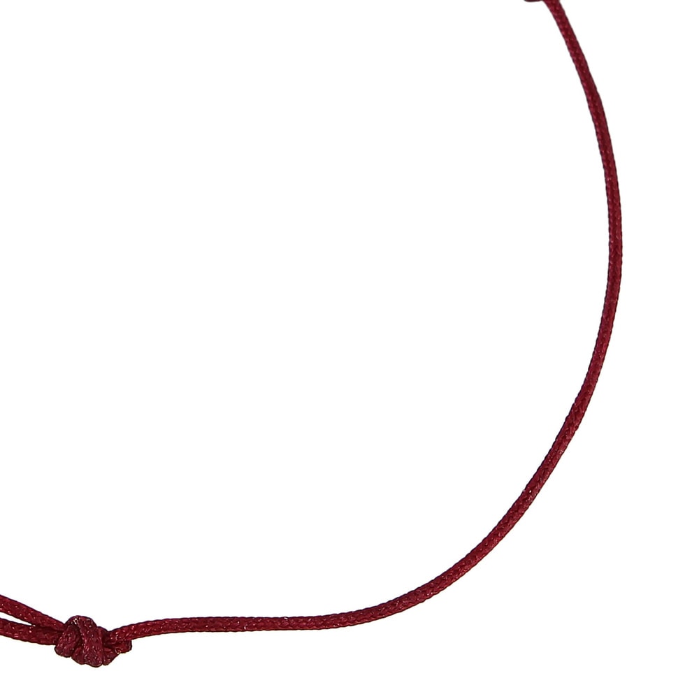 Elli Elli Bracelet Femmes symbole emoji avec nylon rouge en argent sterling 925 plaqué Bracelet