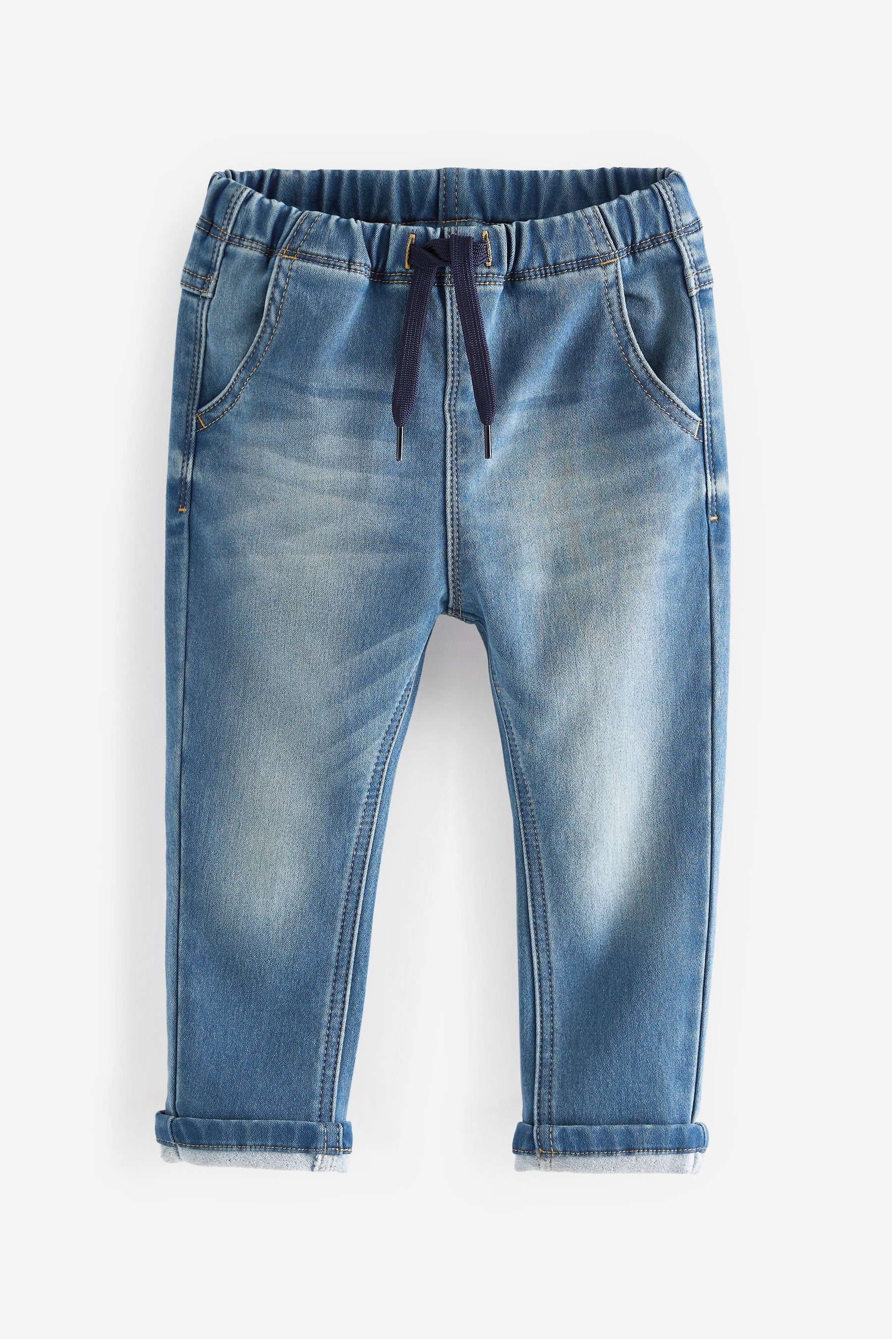 Next Schlupfjeans Superweiche Schlupf-Jeans mit Stretch, 2er-Pack (2-tlg)