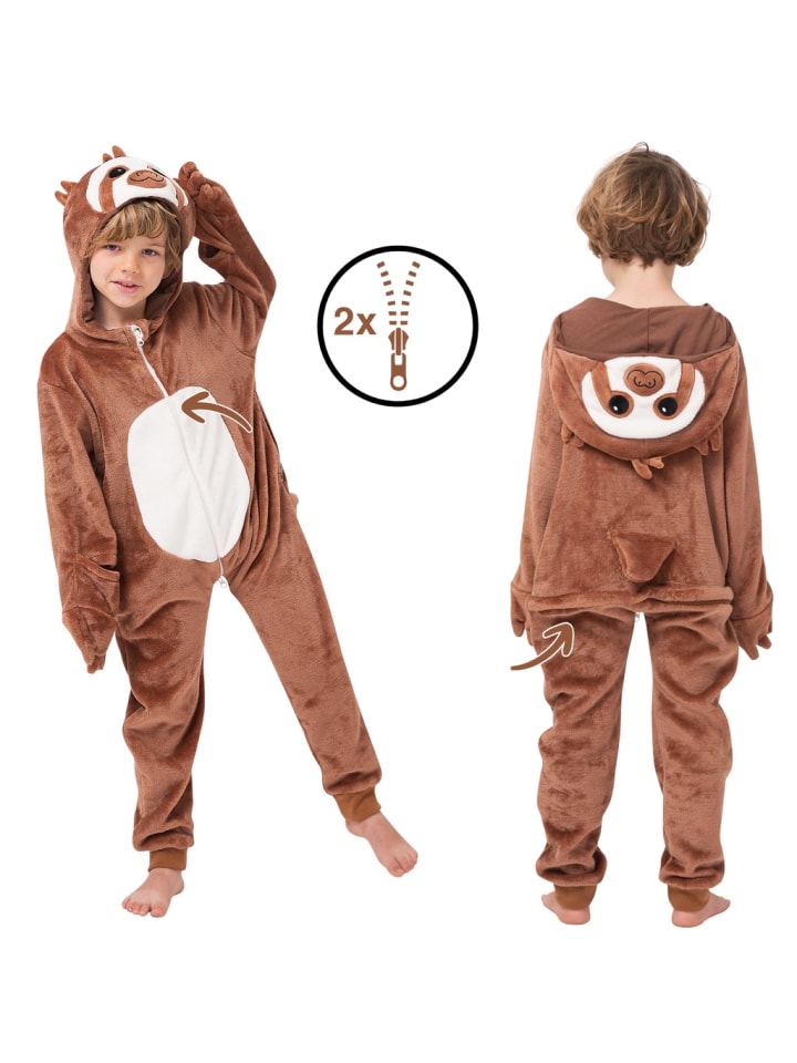 Corimori Onesie Kostüm in Braun günstig kaufen 116/128