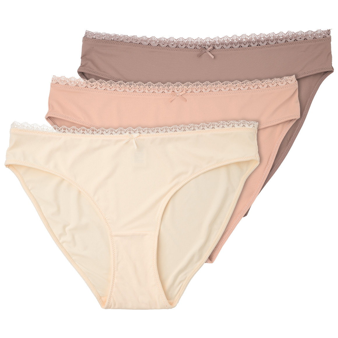 3 Damen Slips mit Spitze