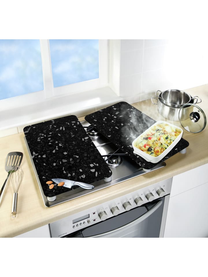 Wenko Herdabdeckplatten Universal Terrazzo 2er Set in Mehrfarbig günstig kaufen onesize