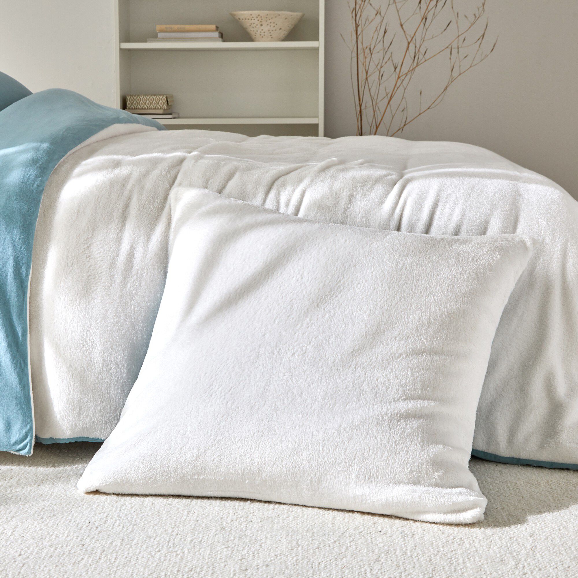 Linge de lit réversible jersey polaire toucher peluche