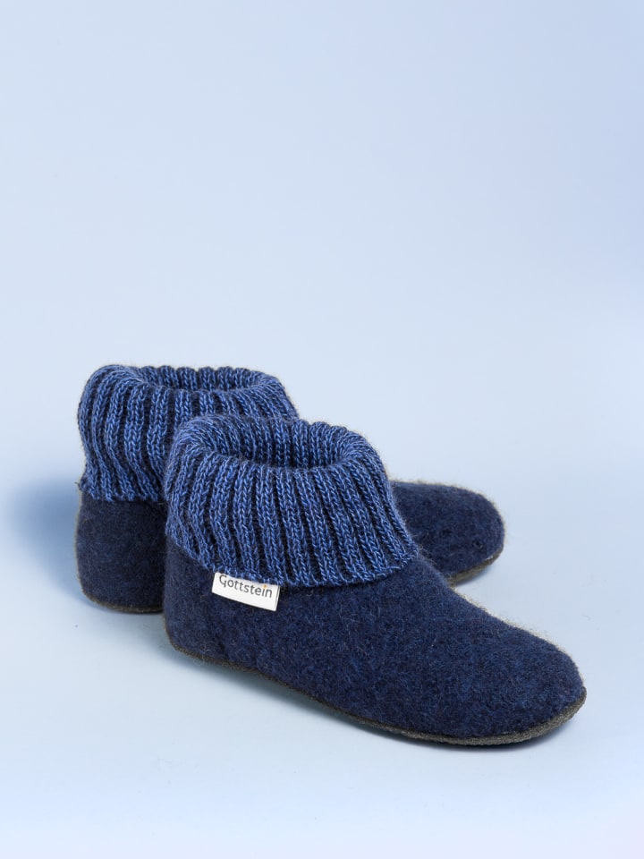 Gottstein Hausschuh Alpine Boot FE in blau günstig kaufen