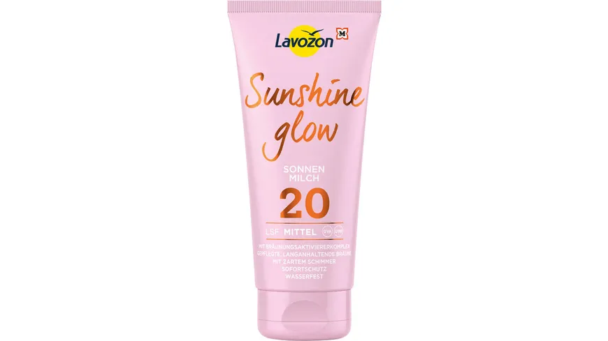LAVOZON Sunshine Glow Sonnenmilch LSF 20 200 ml