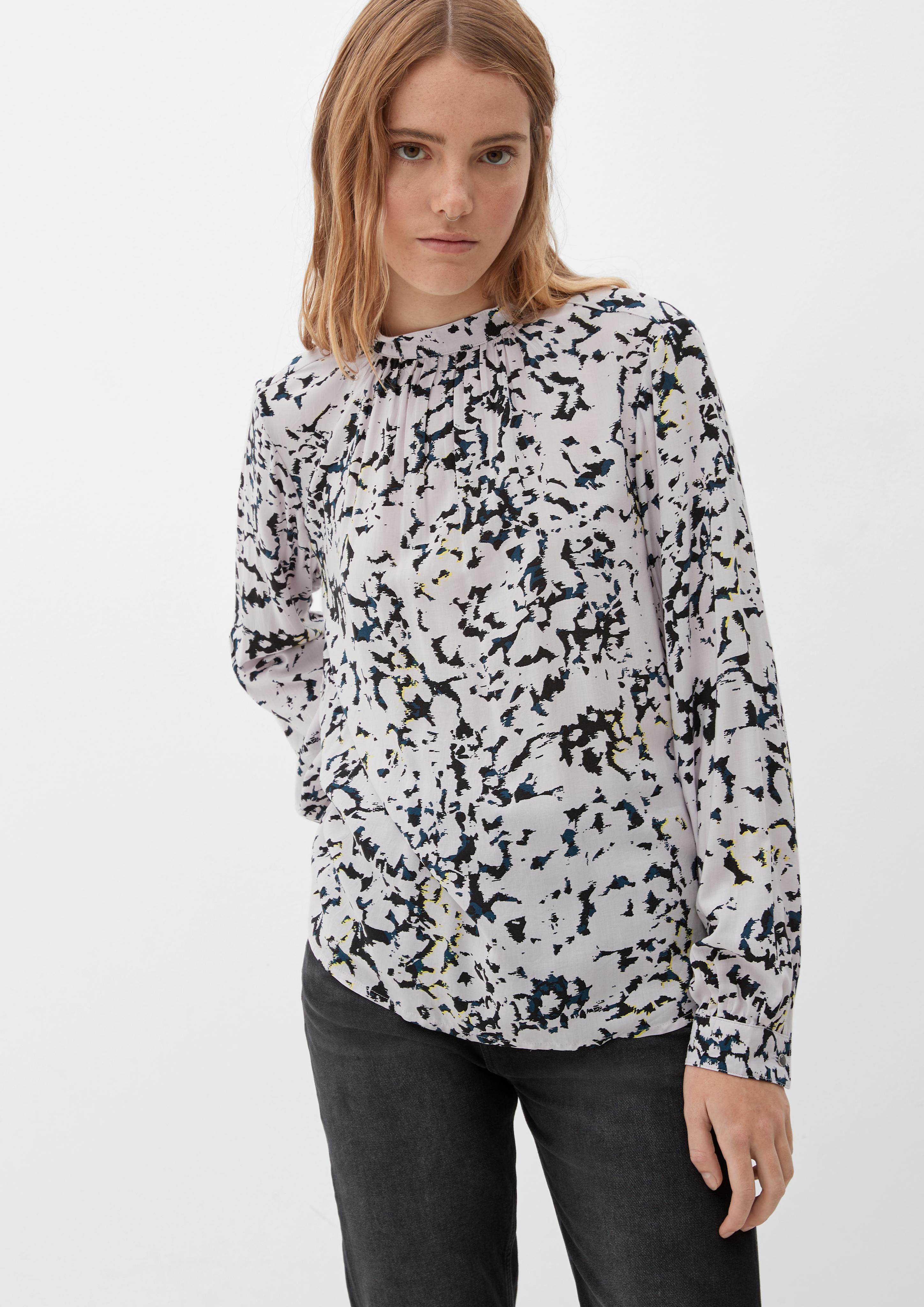 Viskosebluse mit Allover-Print  2119483-69A0