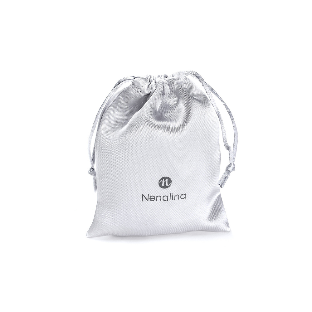 Nenalina Nenalina Boucles d'Oreilles 925 Argent rhodié avec perle blanc Boucles d'oreilles