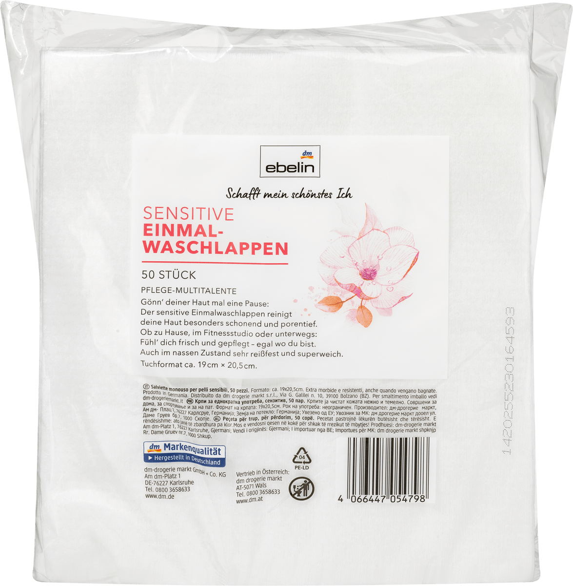 Einmalwaschlappen sensitiv, 50 St