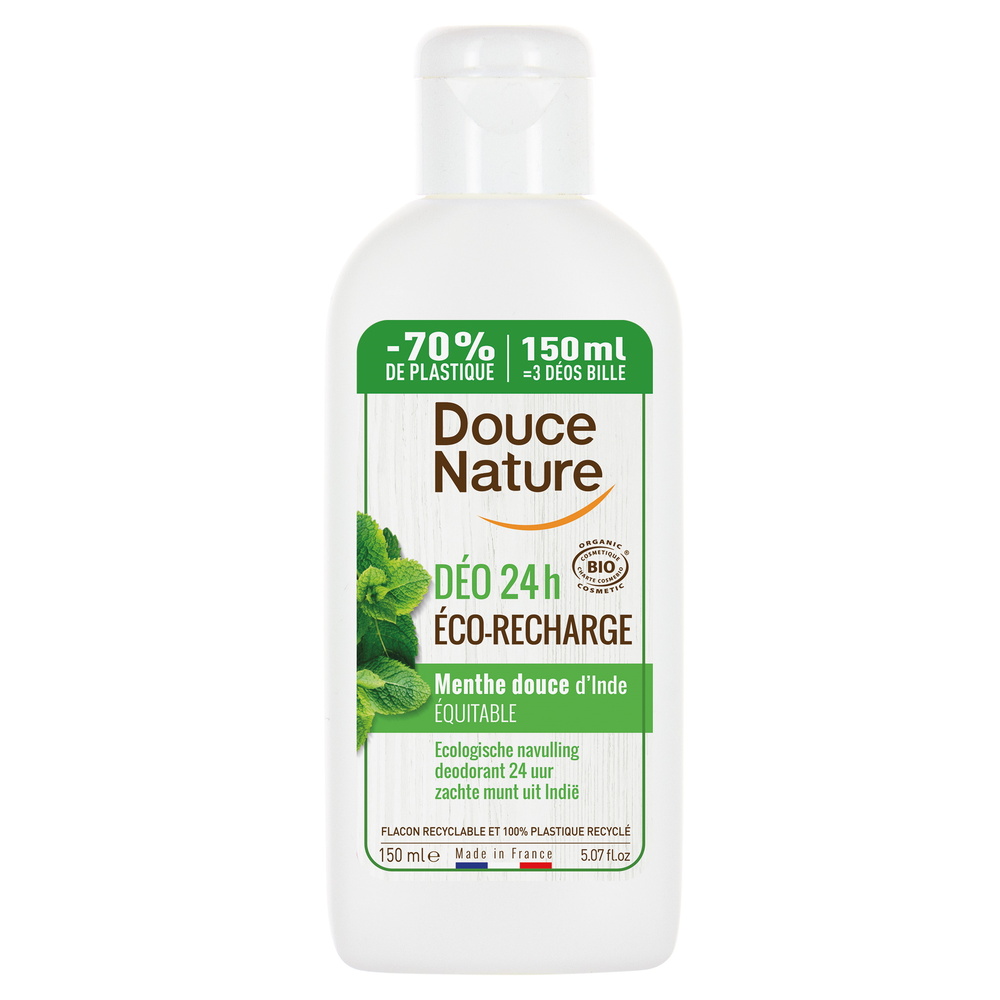 douce nature DEO ECO RECHARGE MENTHE 150ML RECHARGE DEO BILLE