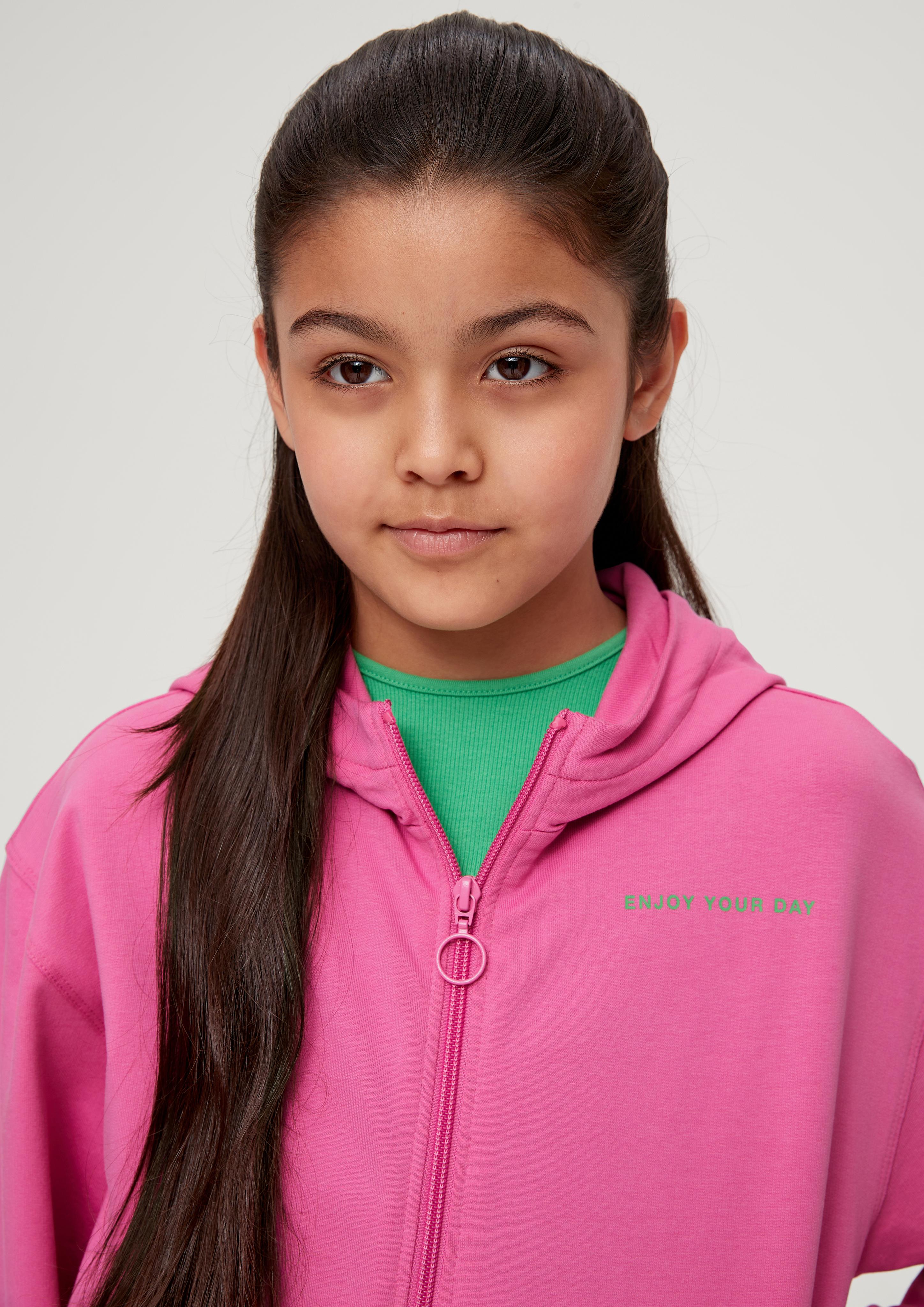 Sweatjacke mit Schriftprint  2130445-4451