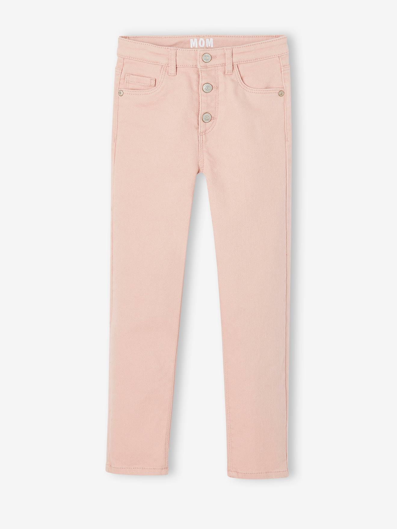 Pantalon Mom fit MorphologiK Fin fille vert sapin