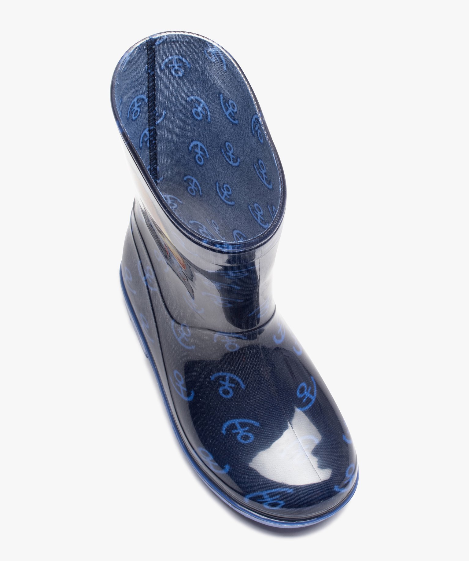 Bottes de pluie Garçon imprimées ancre marine - One Piece bleu | GEMO