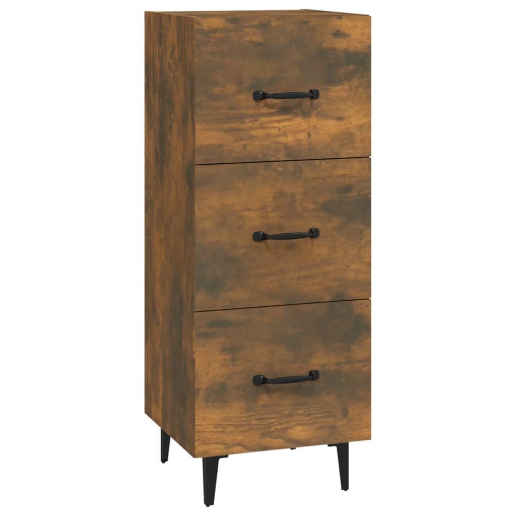 vidaXL Sideboard Sideboard Räuchereiche 34,5x34x90 cm Holzwerkstoff (1 St)