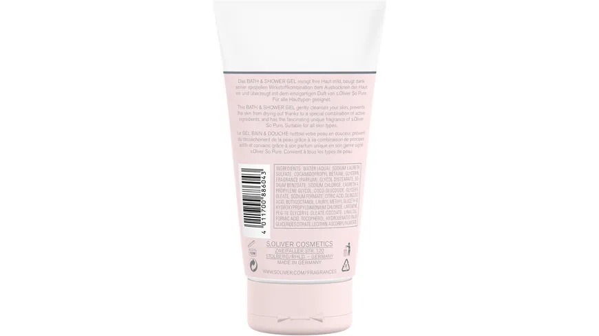 s.Oliver SO PURE Women Bath & Showergel 150 ml
