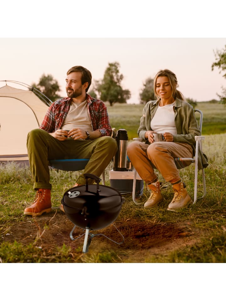 relaxdays Kugelgrill in Schwarz - Ø 37 cm günstig kaufen onesize