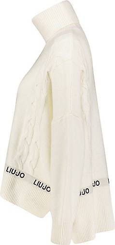 Liu Jo Damen Pullover MAGLIA CHIUSA mit Wolle